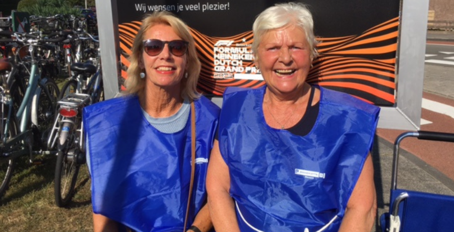 Annet werkte tijdens de Grand Prix als beheerder