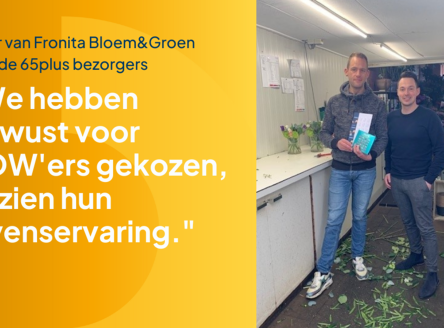 Peter van Fronita Bloem&Groen over de 65plus bezorgers