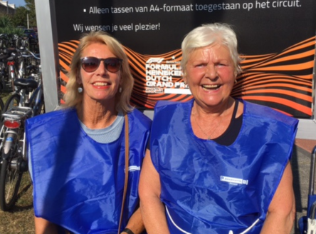 Annet werkte tijdens de Grand Prix als beheerder